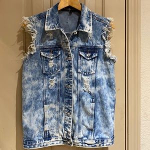 Blue Identity Jean vest.